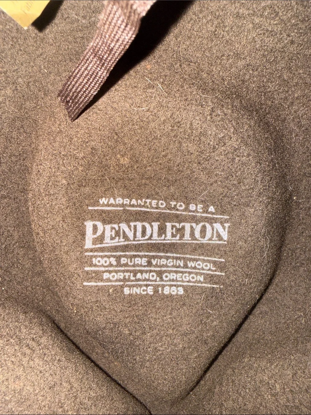 Vintage Pendleton 100% Virgin Wool Fedora Hat - Brown, Size Medium - Made in USA